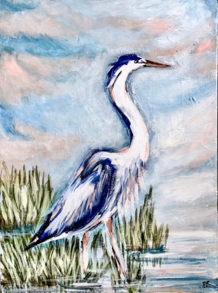 Blue Heron Painting 