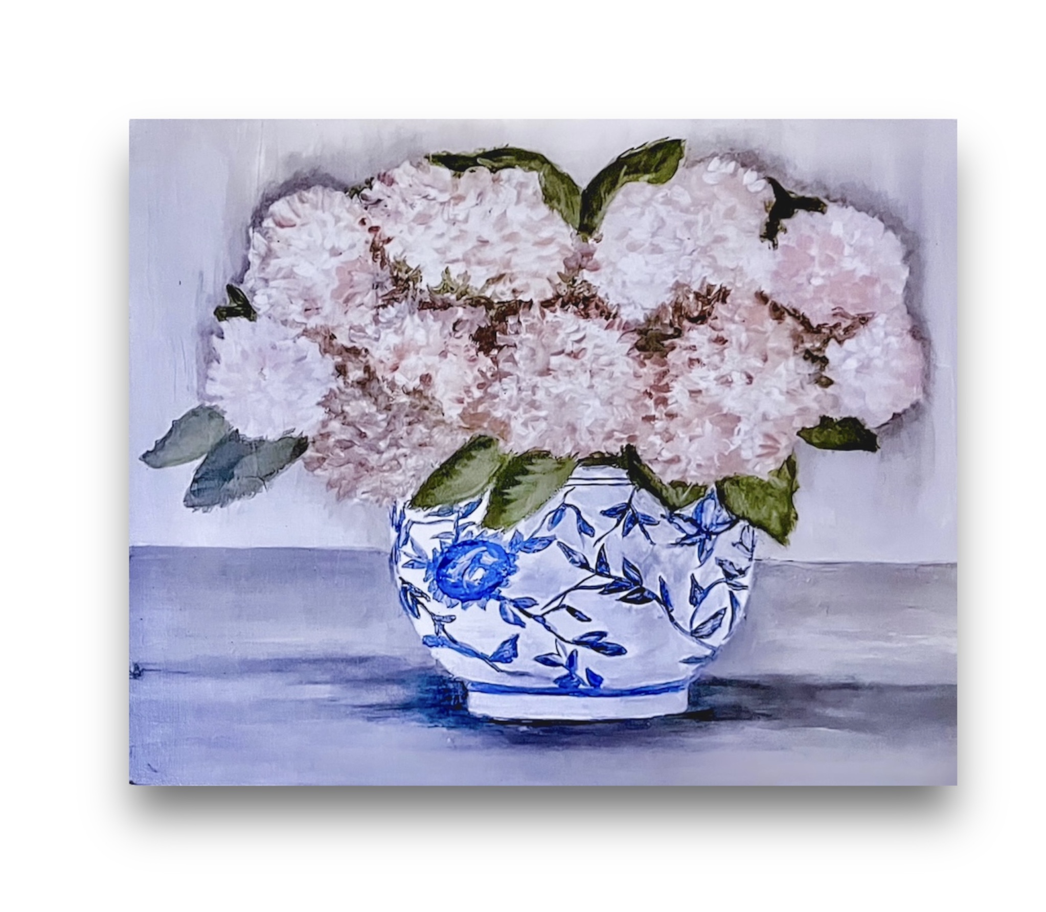 Hydrangea Vase Painting