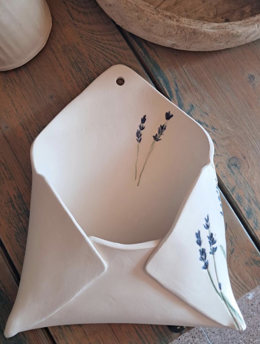 Ceramic Envelope Wall Hanging