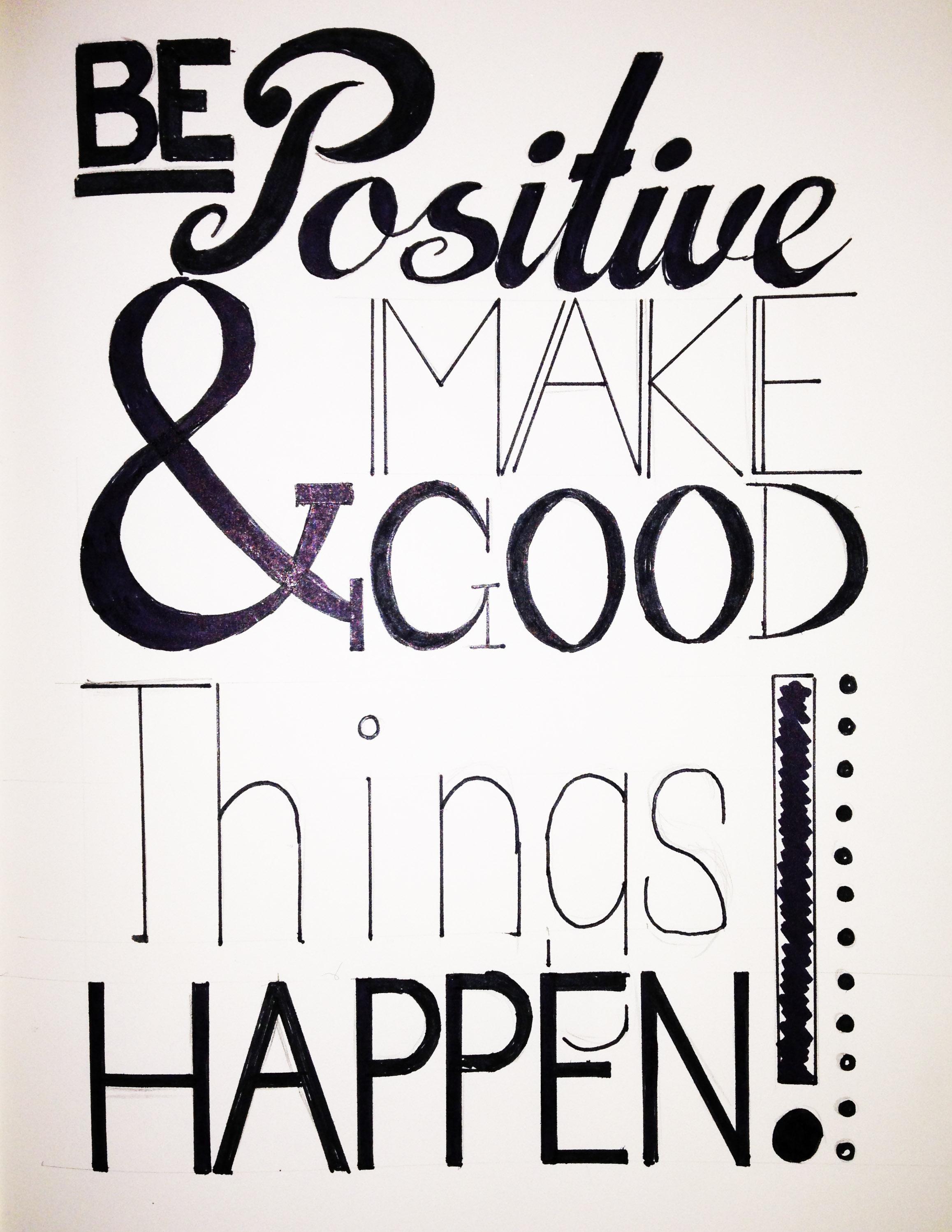 Positive Typography!! | Skillshare Student Project