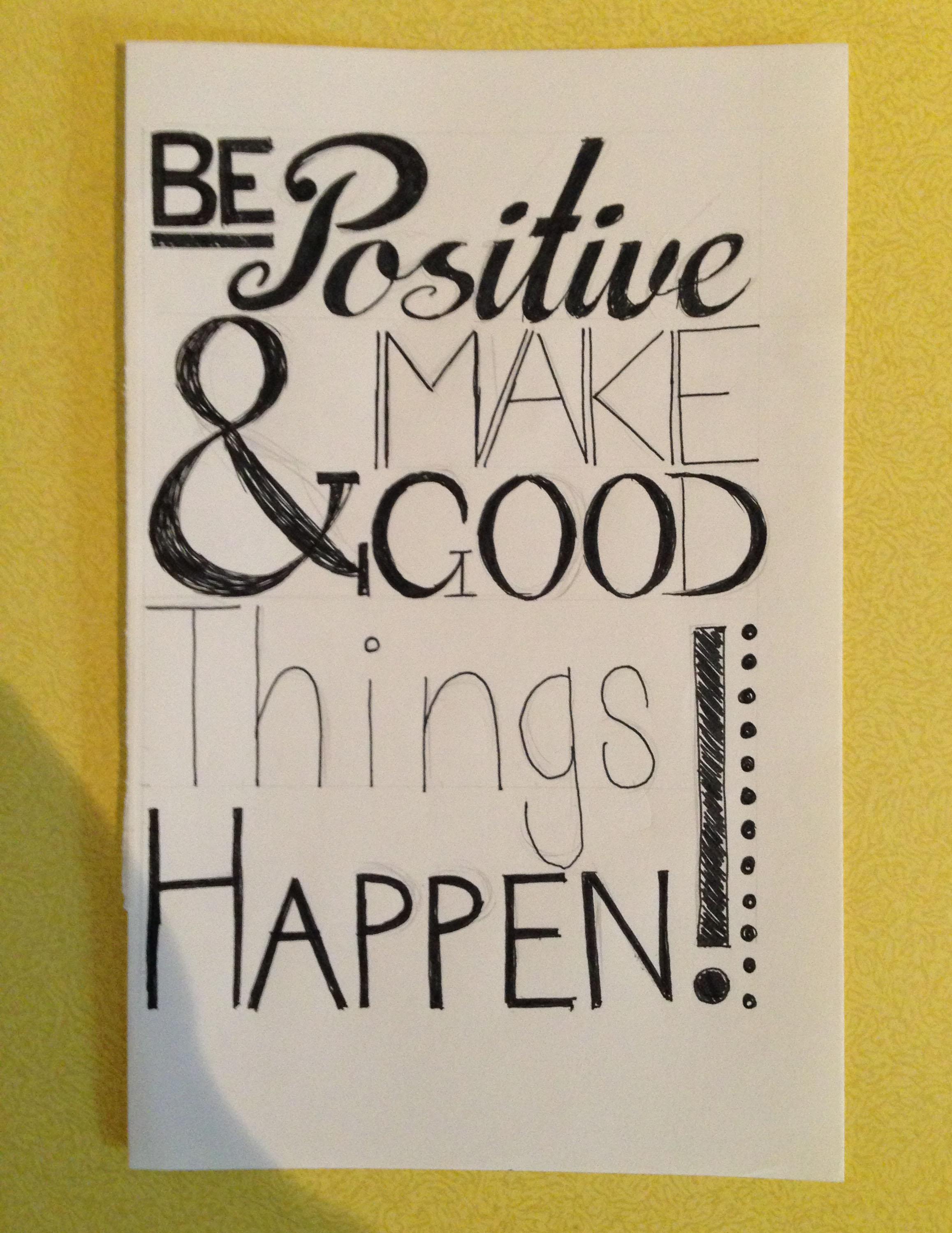 Positive Typography!! | Skillshare Student Project