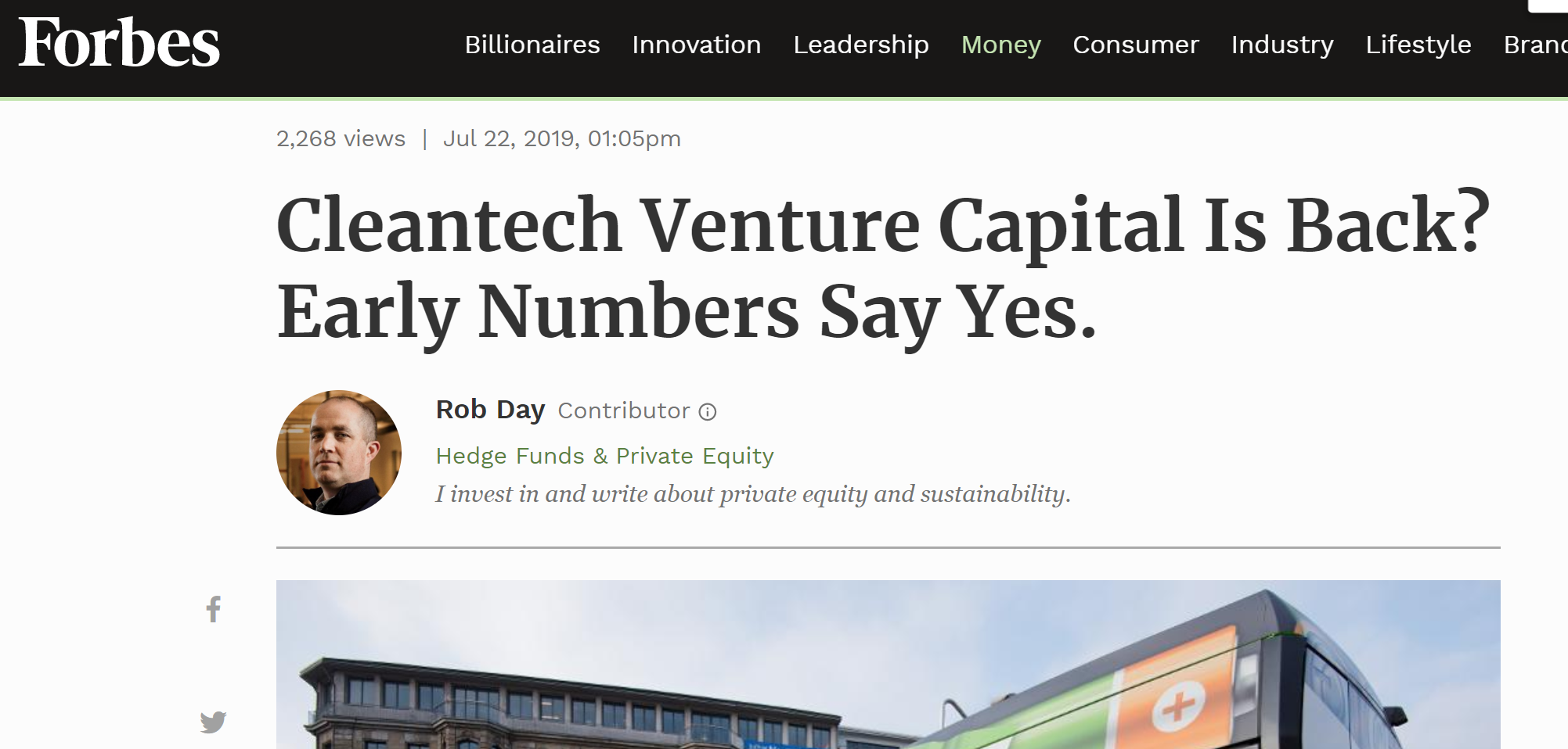 Signs early-stage cleantech startup ecosystem successfully guiding green startups toward realistic growth and capital-raising plans