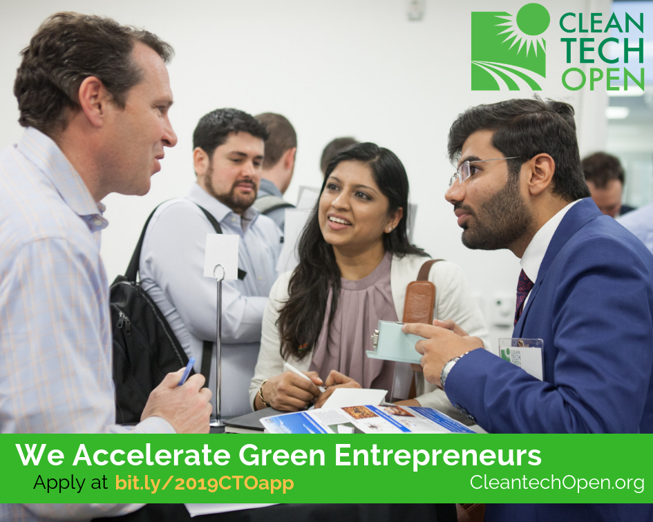Startup Accelerator and Competition for Promising Cleantech Entrepreneurs Announces May 1 Deadline