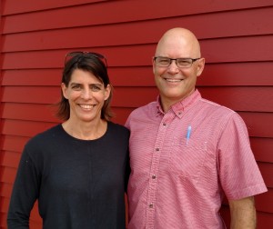 Jory Macomber with his wife, Martha. 