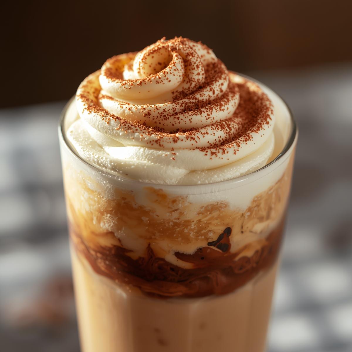 Tiramisu Frappe with Cheese Foam