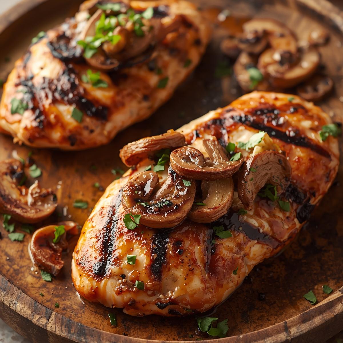 Grilled Mushroom Chicken