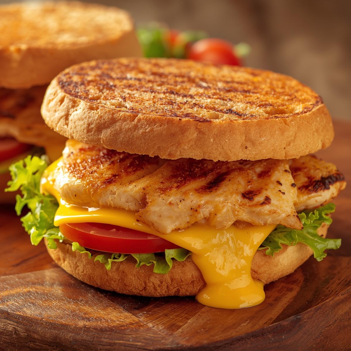 Grilled Chicken Cheese Sandwich