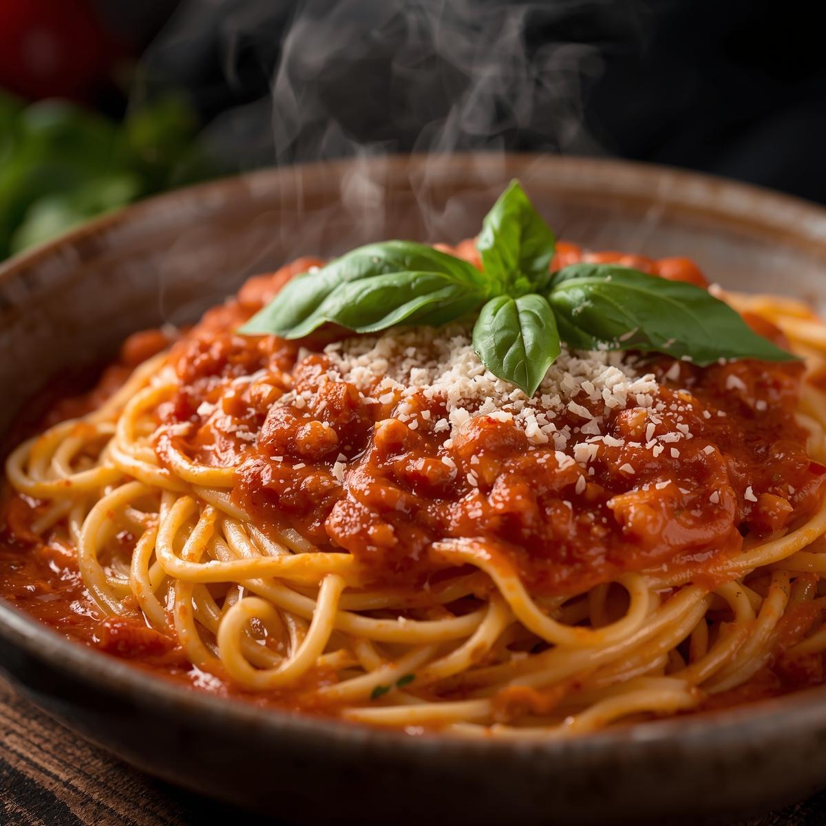 Spaghetti Arrabiata Pasta (marinara/creamy)