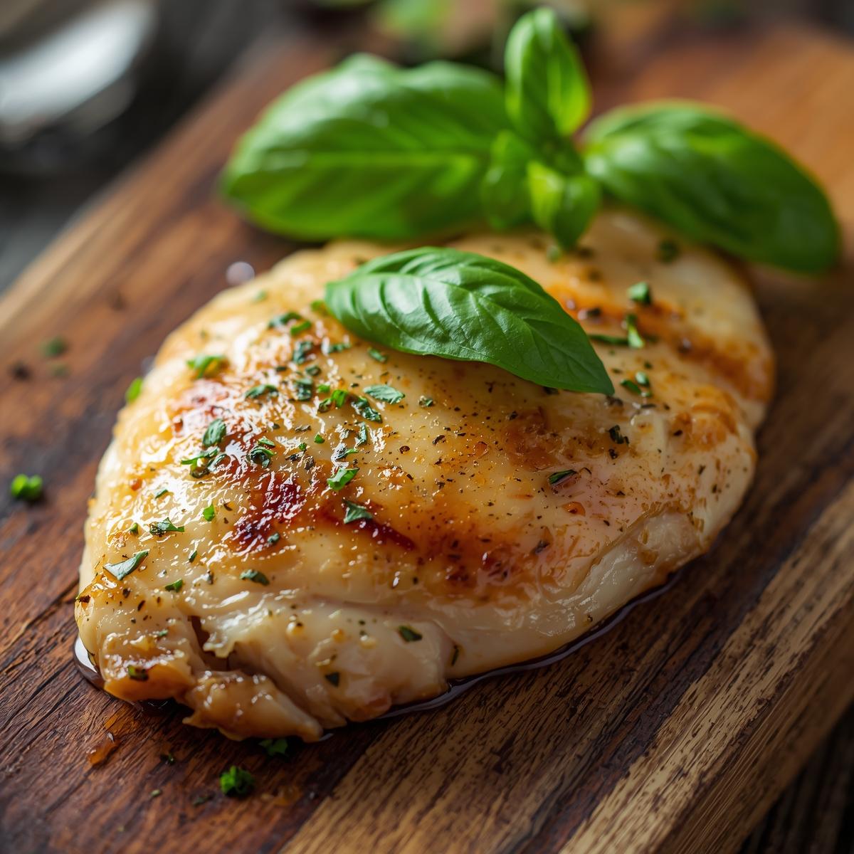 Chicken with Basil Leaf