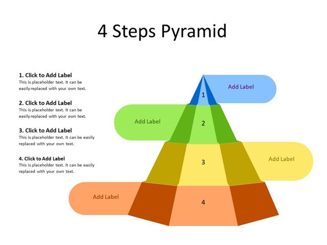 PowerPoint Slide - Steps Diagram - 4 steps - Multicolor