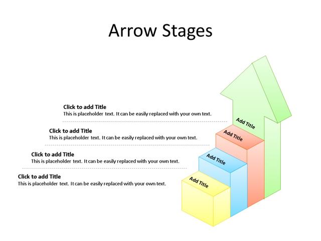 PowerPoint Slide - Stages Diagram - 4 Stages - Multicolor