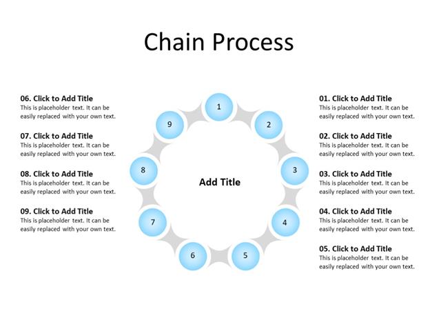 PowerPoint Slide - Steps Diagram - 9 steps - Multicolor
