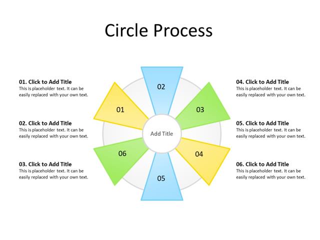 PowerPoint Slide - Steps Diagram - 6 steps - Multicolor