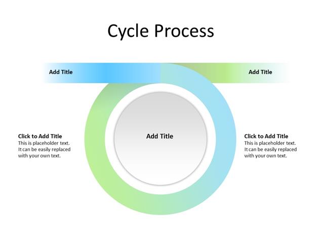PowerPoint Slide - Process diagram - 1 circle - Multicolor