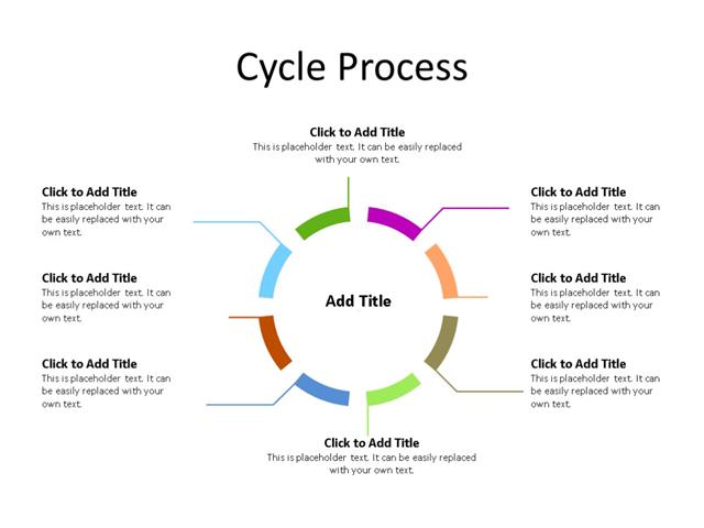 PowerPoint Slide - Step Diagram - 8 Steps - Multicolor