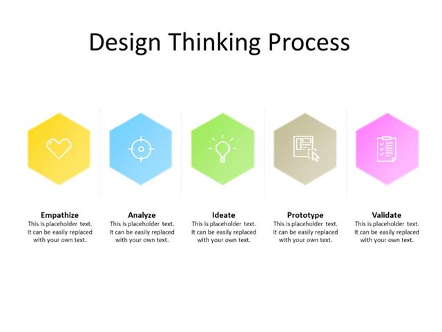 PPT Slide-workflow diagram - 5 steps - Multicolor