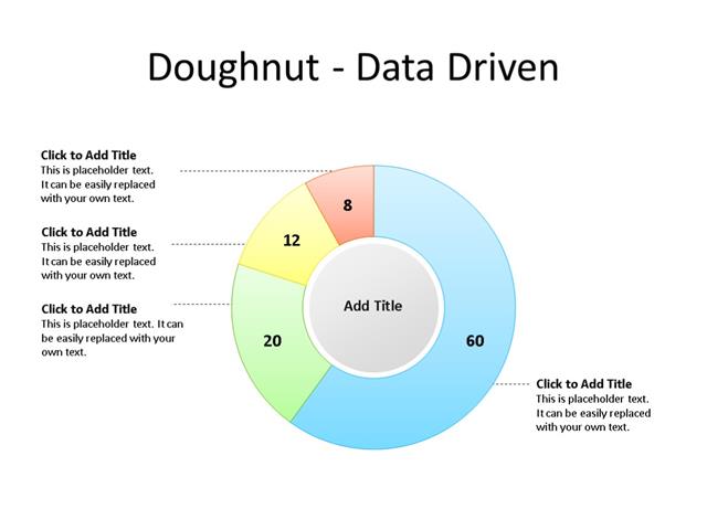 PowerPoint Slide - Doughnut Diagram - 4 Sectors - Multicolor