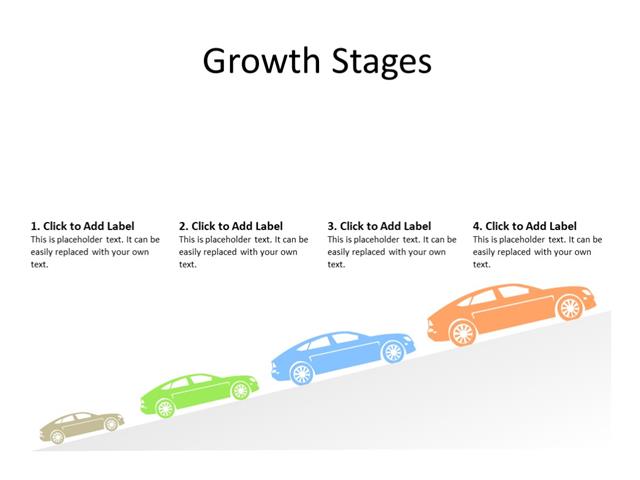 PowerPoint Slide - Steps Diagram - 4 steps - Multicolor