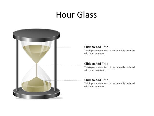 PowerPoint Slide - Hourglass - 1 object - Multicolor