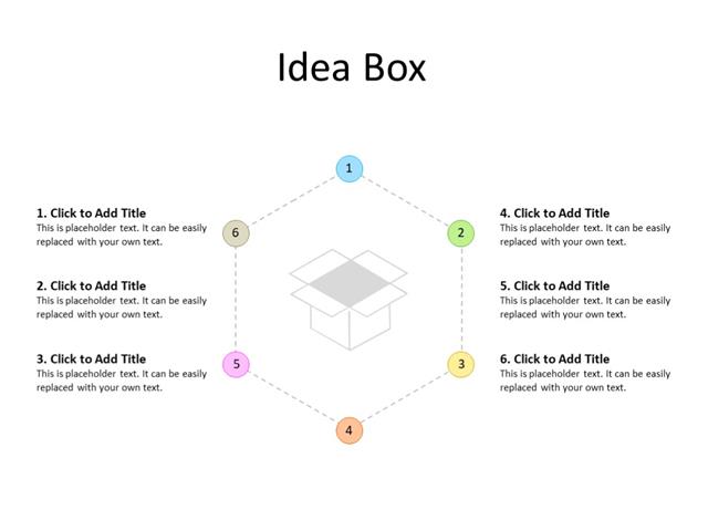 PowerPoint Slide - Steps Diagram - 6 steps - Multicolor
