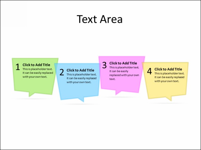 Ppt Slide Text Boxes 4 Boxes Multicolor
