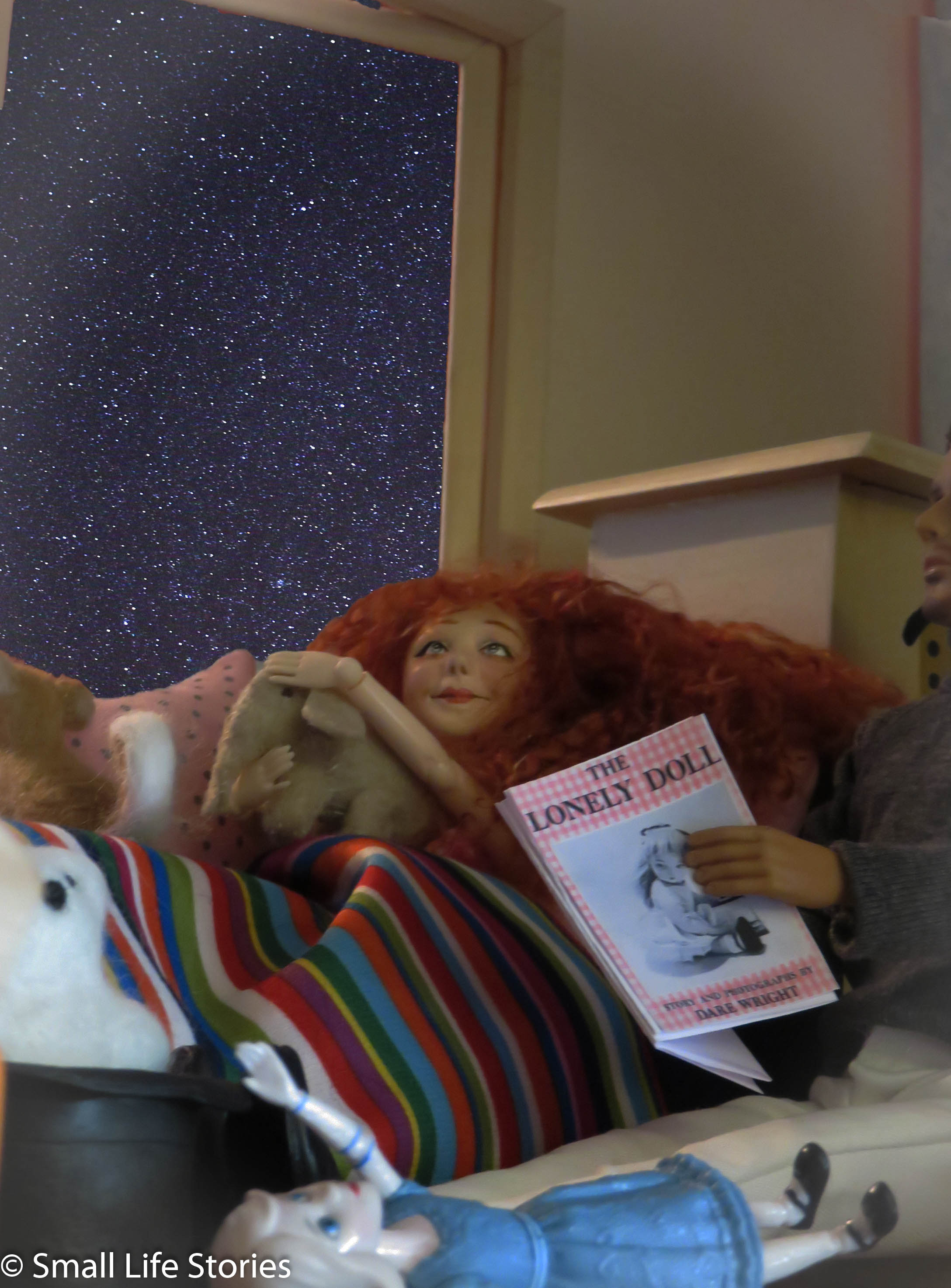 Rosie listens to Lonely Doll