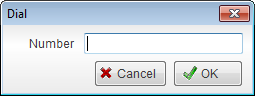 Make a call dialog box
