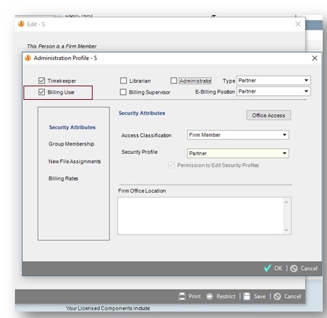 Billing program amicus attorney pricing form