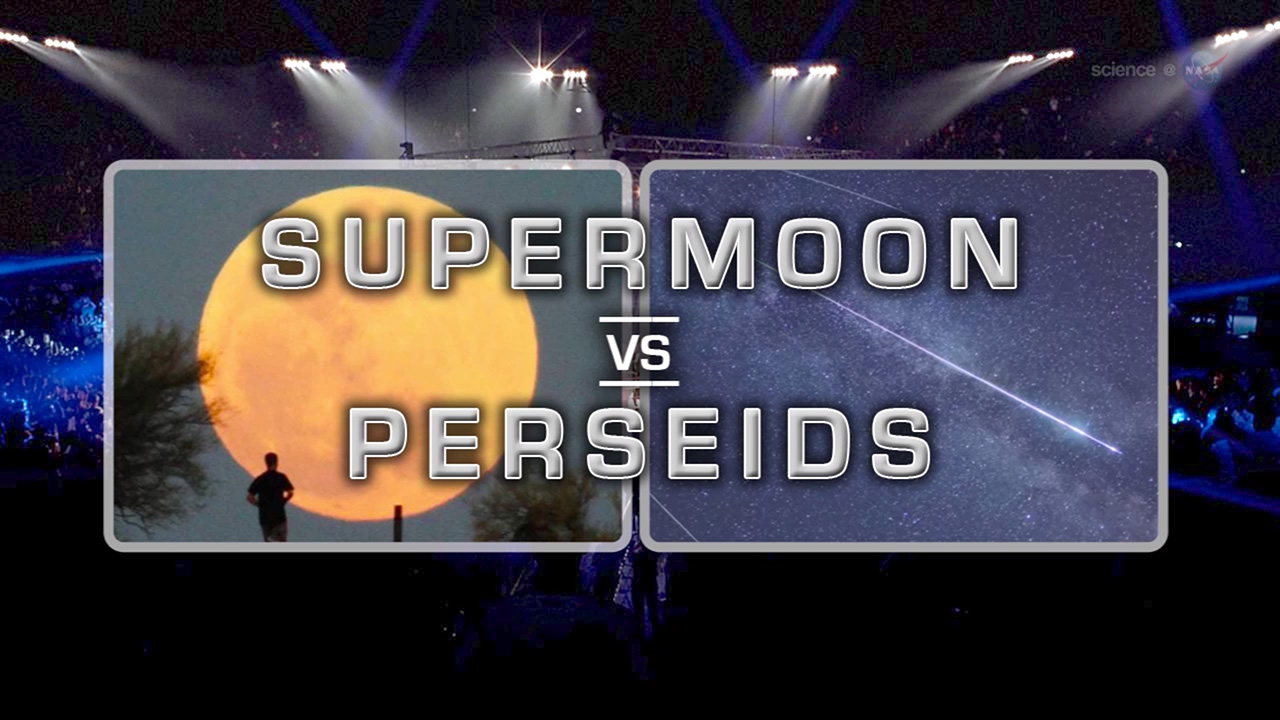 ScienceCast 156: Perseid Meteors vs the Supermoon episode artwork