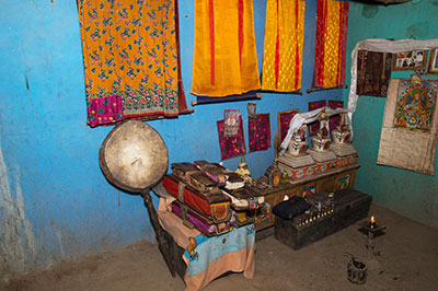 Private temple, Zanskar, India
