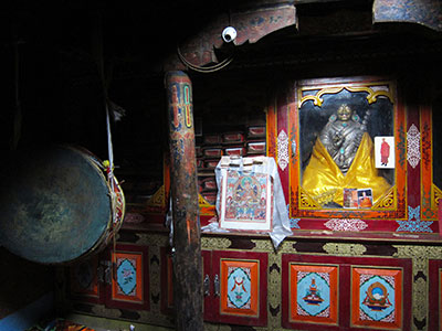 Village shrine, Hikkim, Spiti, India