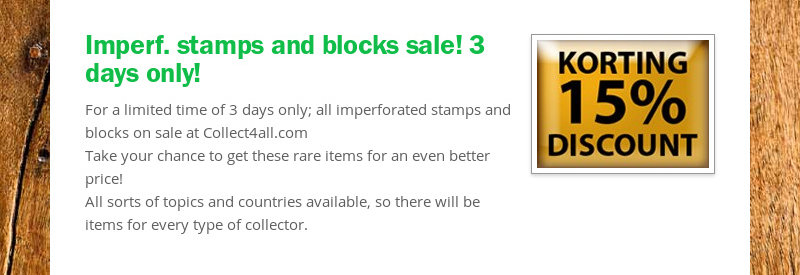 Imperf. stamps and blocks sale! 3 days only!  For a limited time of 3 days only; all imperforated...