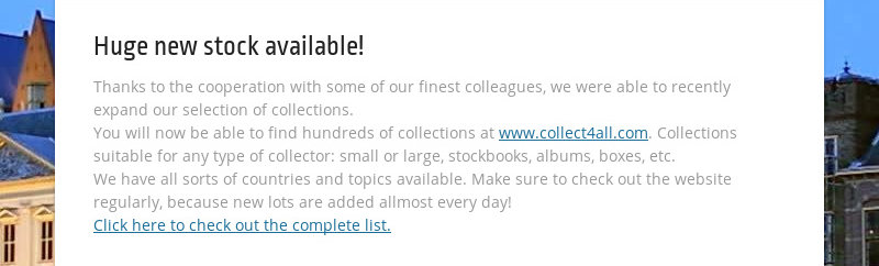 Huge new stock available!  Thanks to the cooperation with some of our finest colleagues, we were able...
