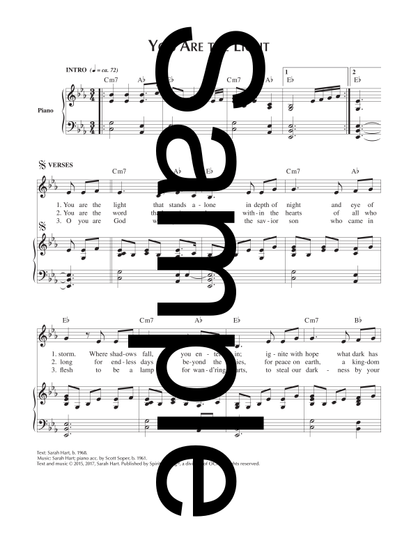 You Are the Light by Sarah Hart OCP