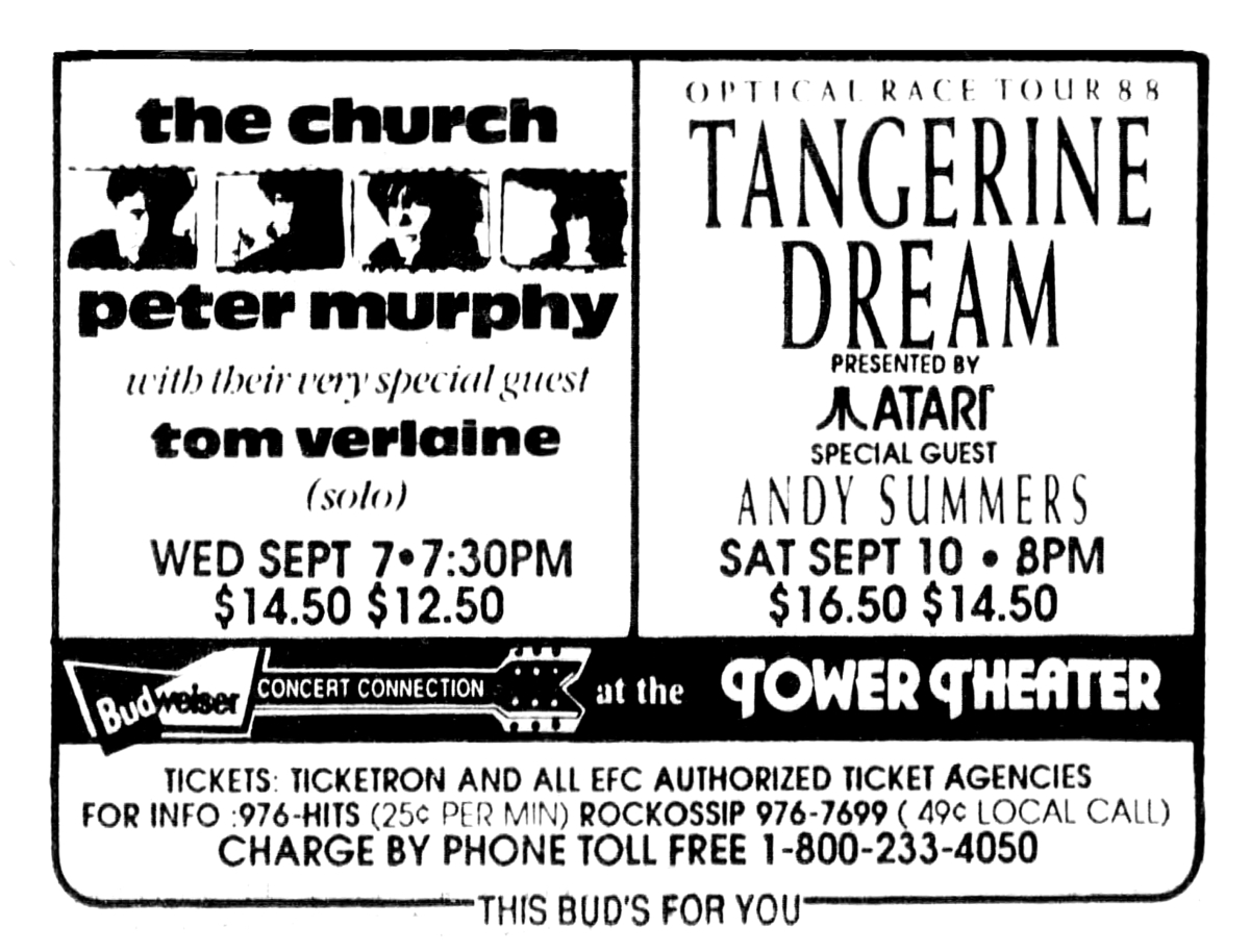 Tangerine Dream Concert & Tour History (Updated for 2022) Concert