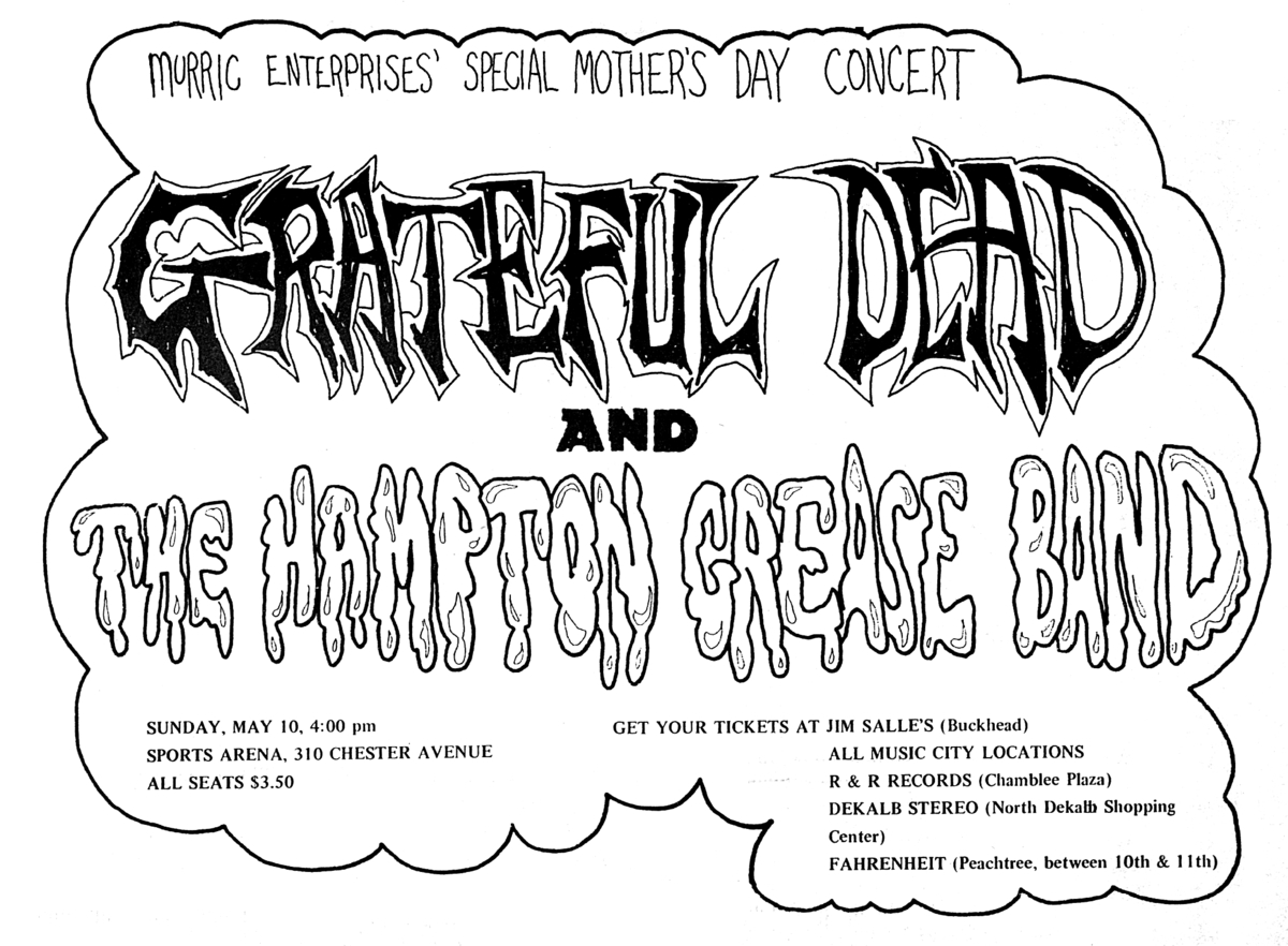 May 10, 1970 Grateful Dead/Hampton Grease Band at State Sports