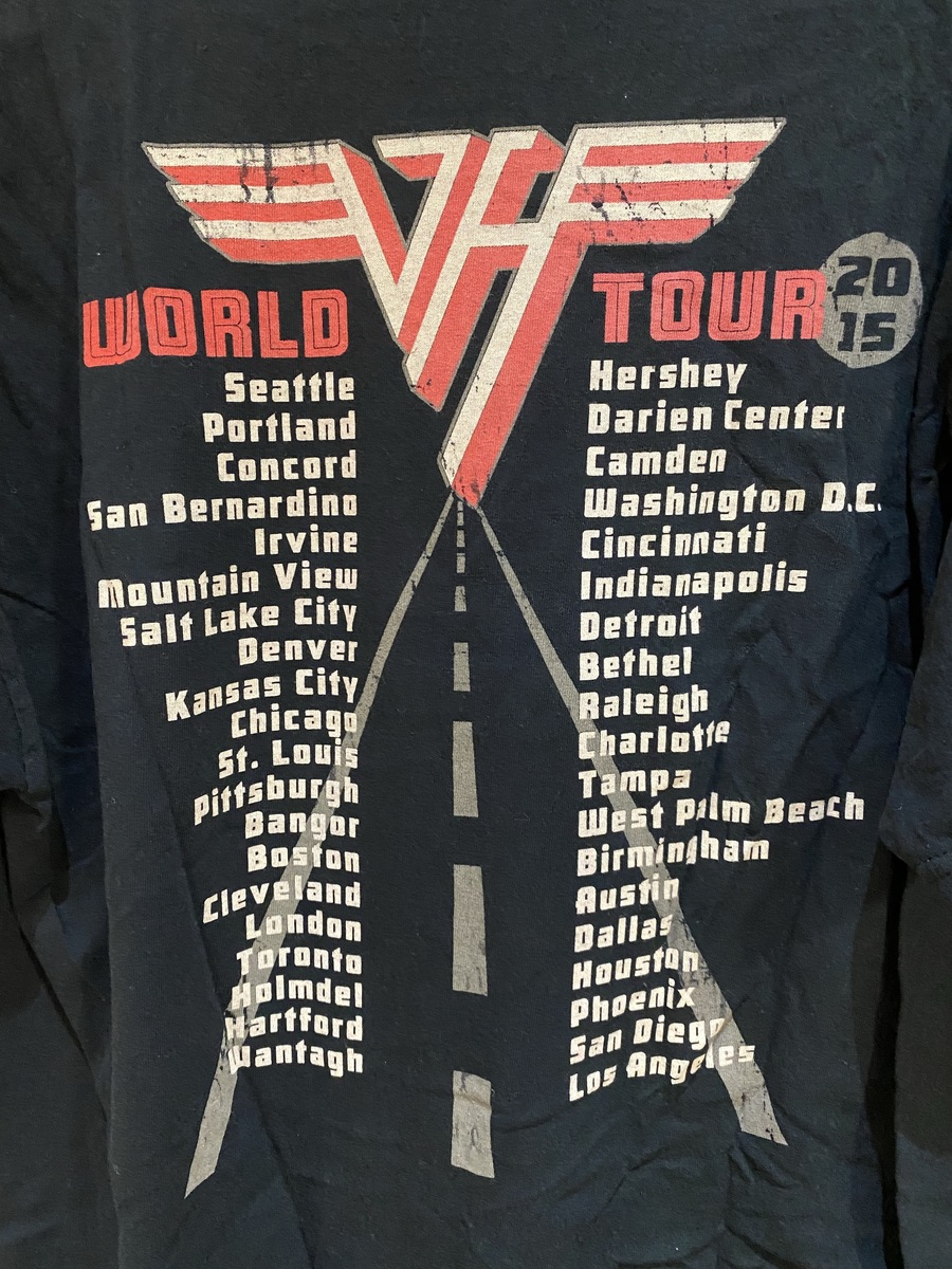 van halen 2015 tour shirts