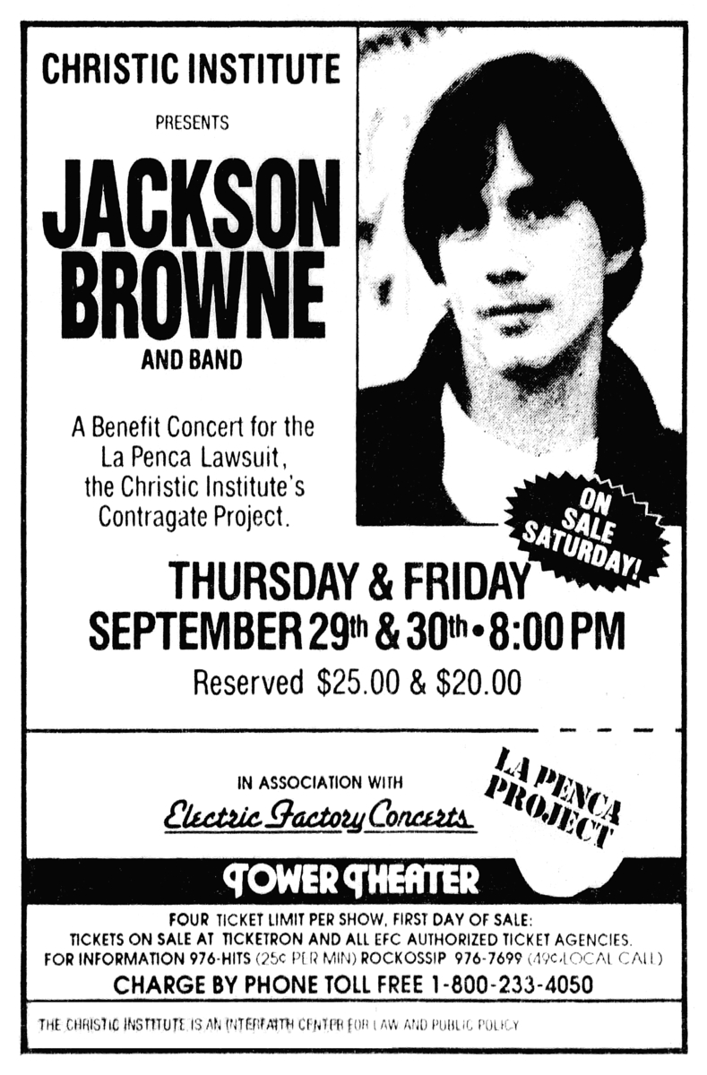 Jackson Browne's Concert & Tour History Concert Archives