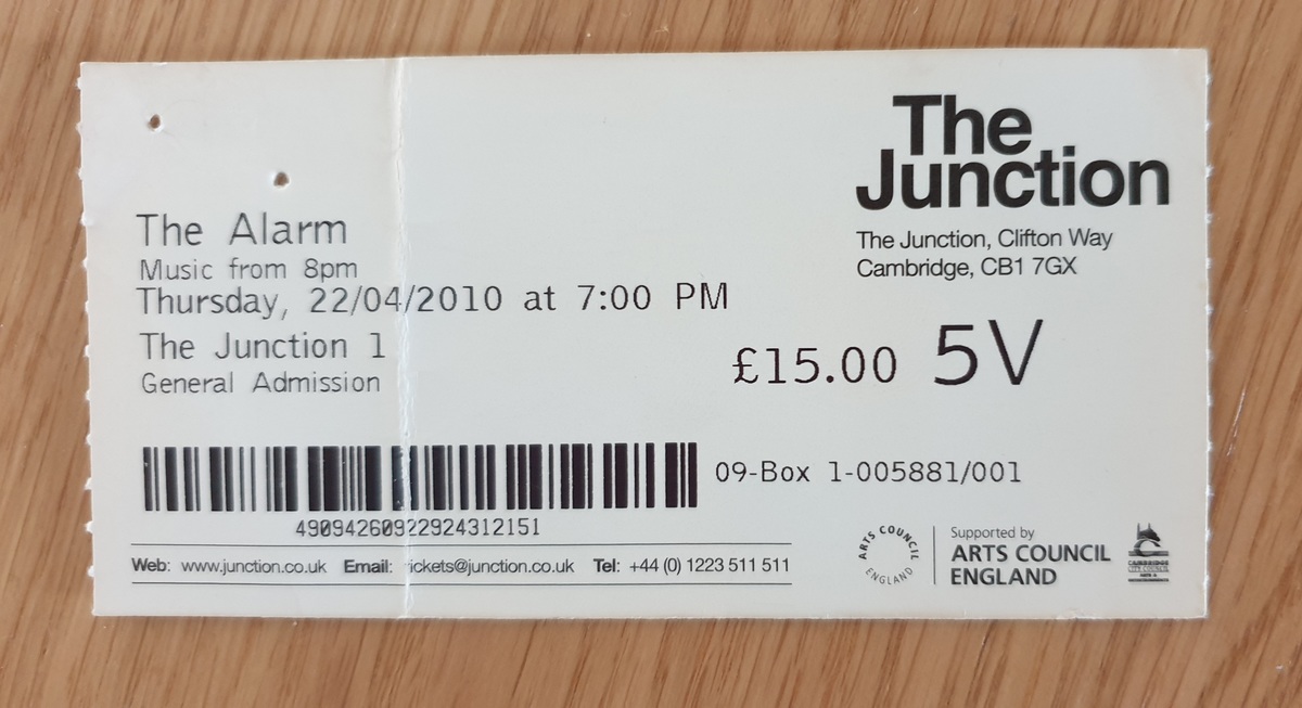 The Alarm's Concert & Tour History Concert Archives