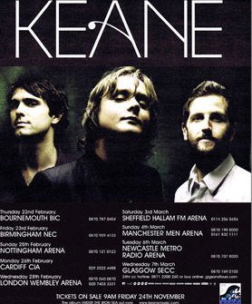 Keane S Concert Tour History Concert Archives