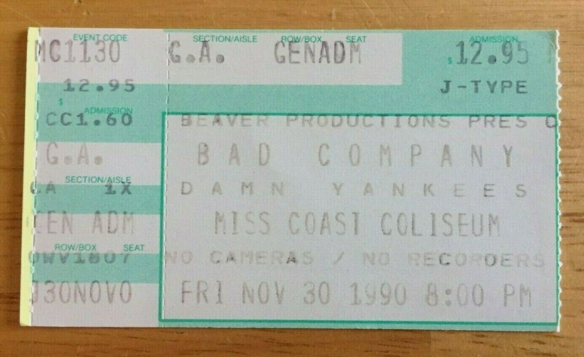 Damn Yankees Concert & Tour History Concert Archives