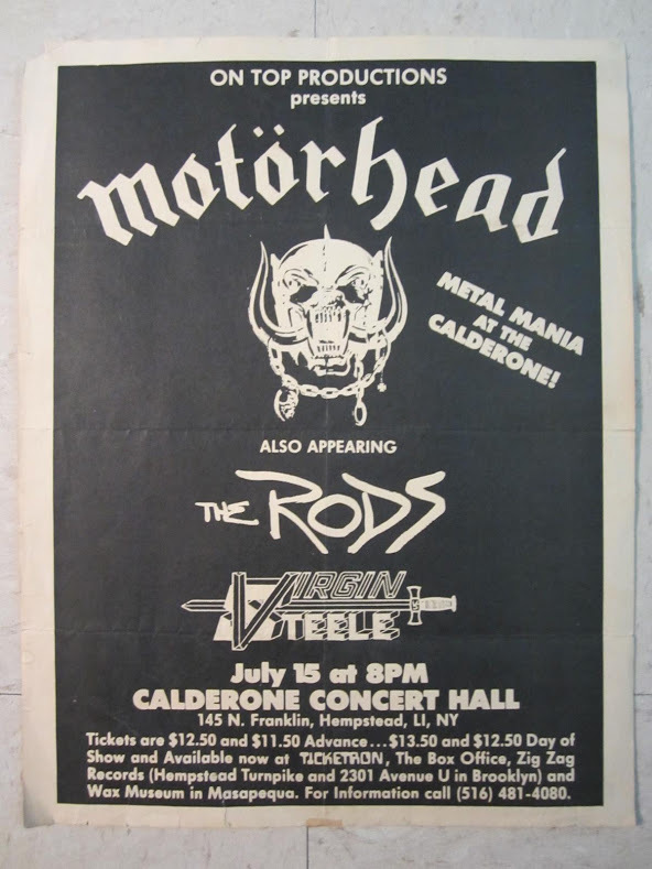 Motorhead's 1981 Concert & Tour History Concert Archives