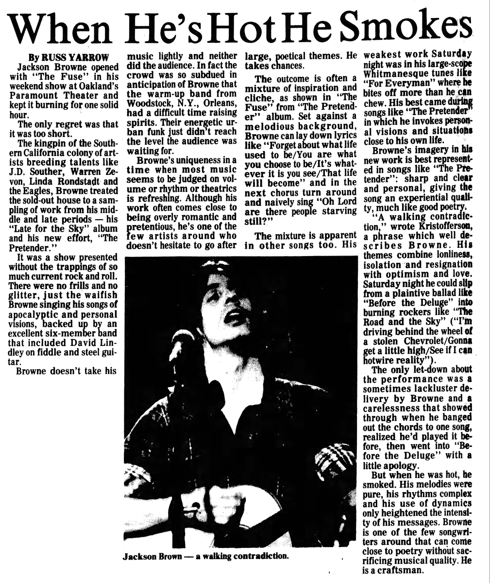 Jackson Browne Concert & Tour History (Updated for 2022) Concert Archives