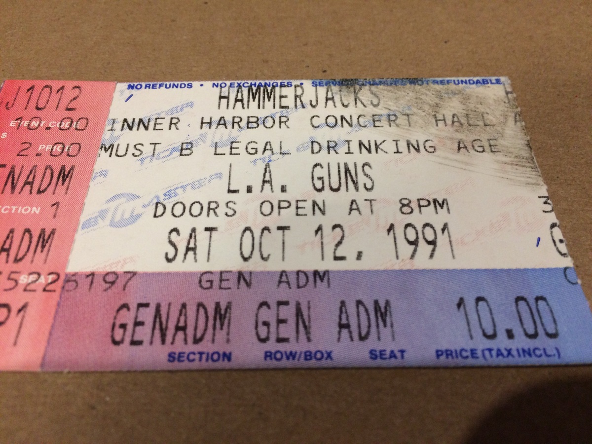 Concert History of Hammerjacks Baltimore, Maryland, United States