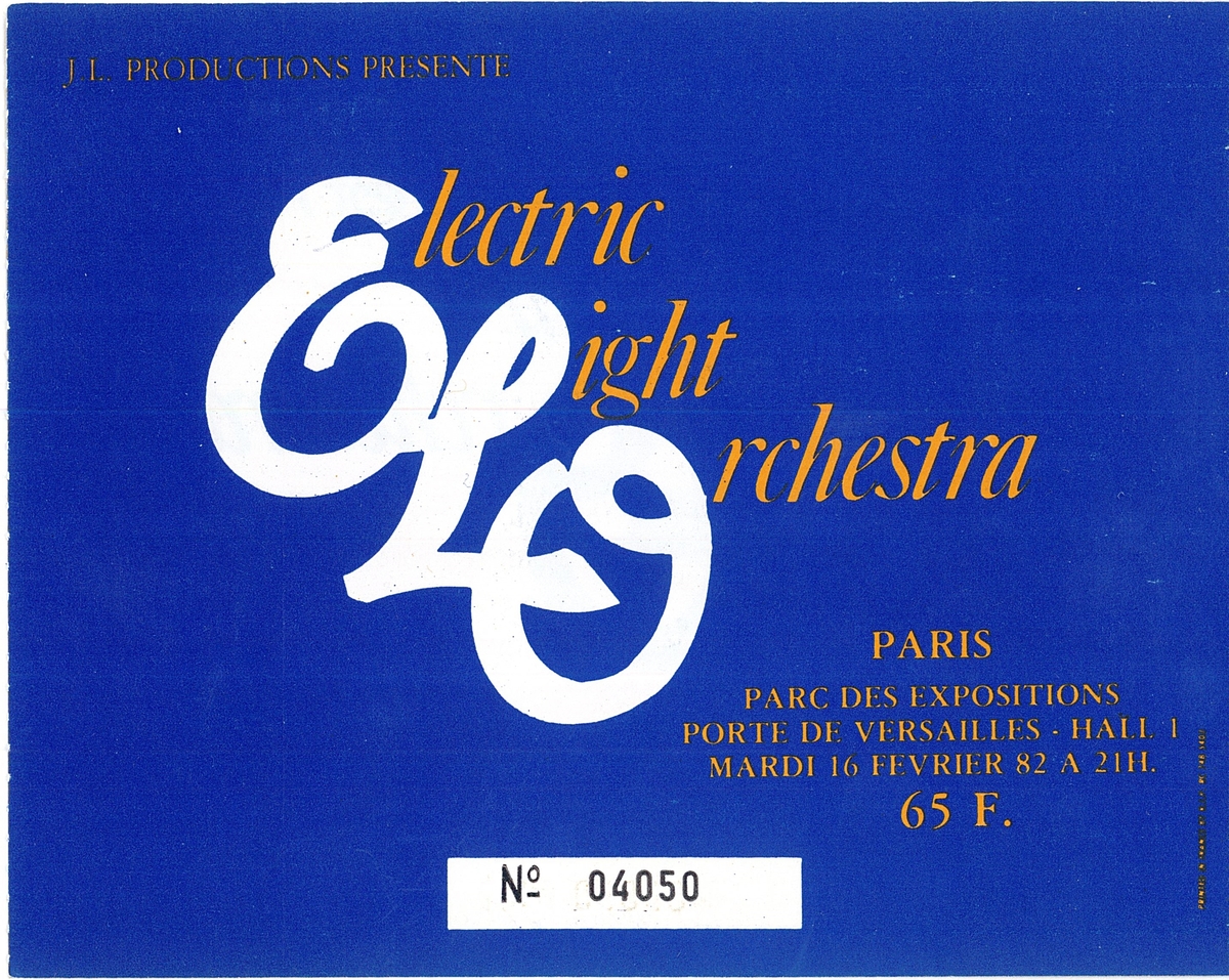 Feb 16, 1982 Electric Light Orchestra / After the Fire at Hall des