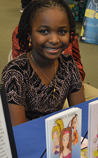 Oummu S. Kabba, 10, has published three books and has a fourth soon to be released