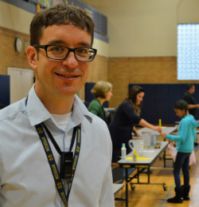 Fourth-grade teacher Tim Saunders