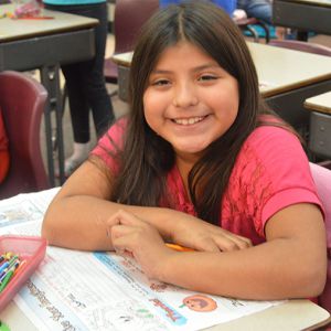 Fourth-grader Ayanna Villano wants to become a teacher