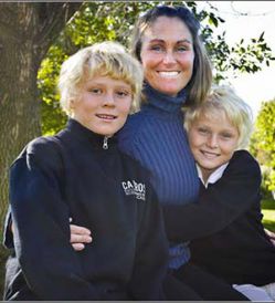 Nancy Haynes is an active parent at C.A. Frost Environmental Science Academy, where sons Tuck, left, and Tybee are fifth-graders