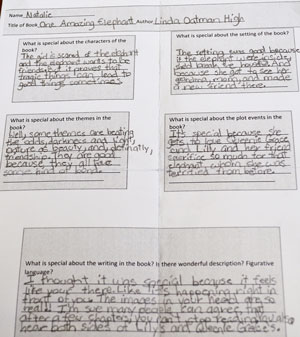 Natalie Robinson’s assessment of the novel “One Amazing Elephant” included this: “The images in your head are so real!”